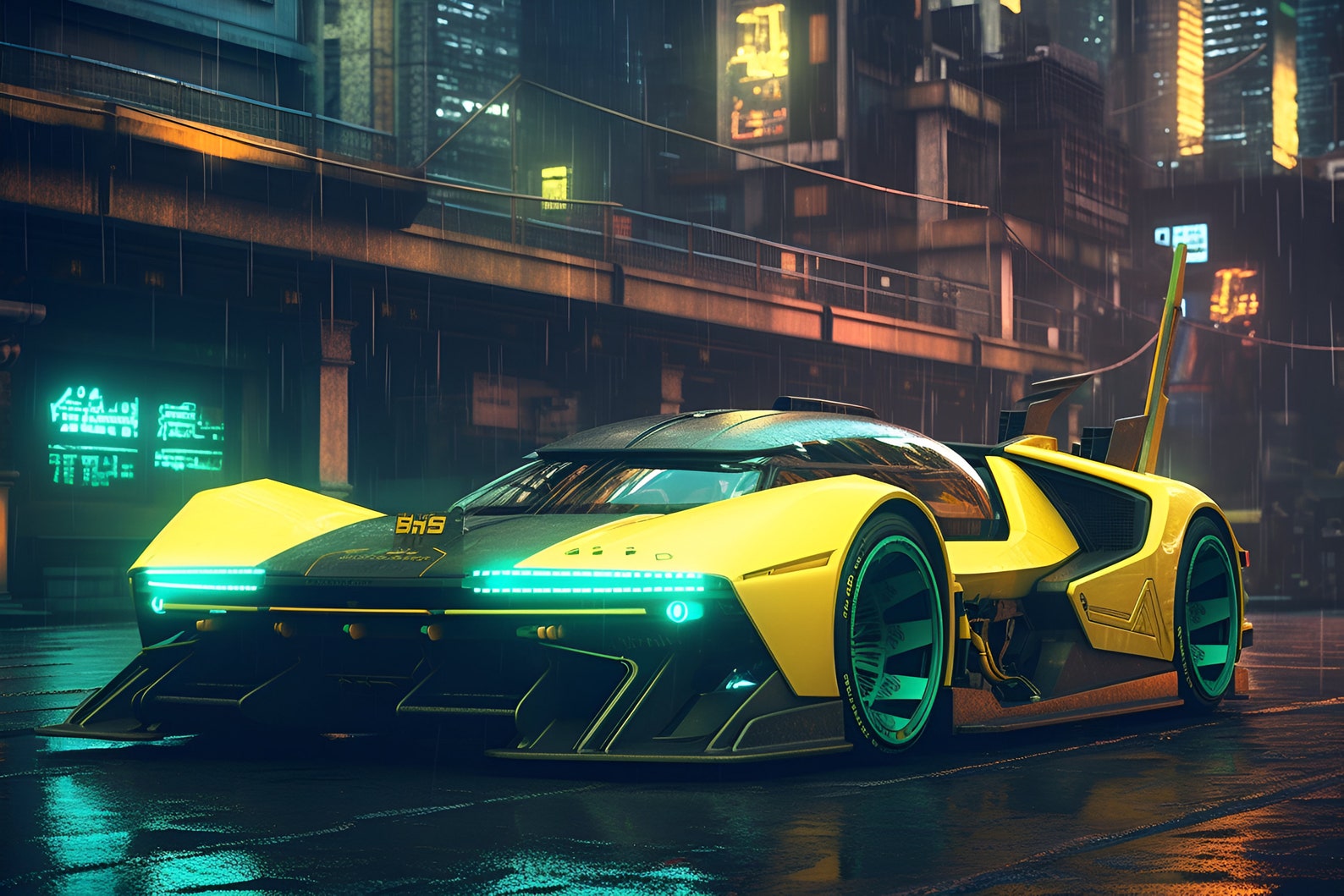 Colección Cyberpunk Cars / Archivos Digitales / Decoración De Pared