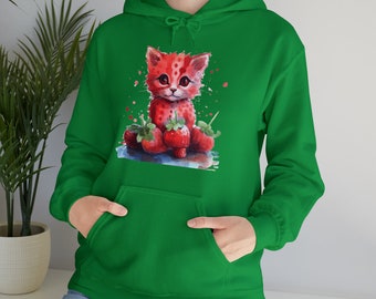 Strawberry Kitten Hoodie für alle