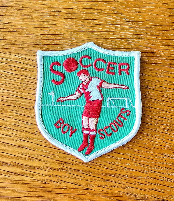 Vintage Boy Scouts Green Soccer Patch