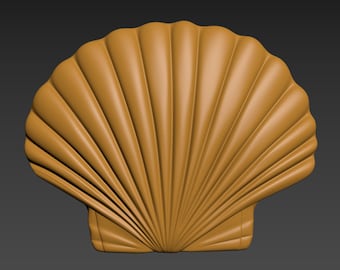 Seashell 3D Model. STL. CNC. Shell. Pearlshell