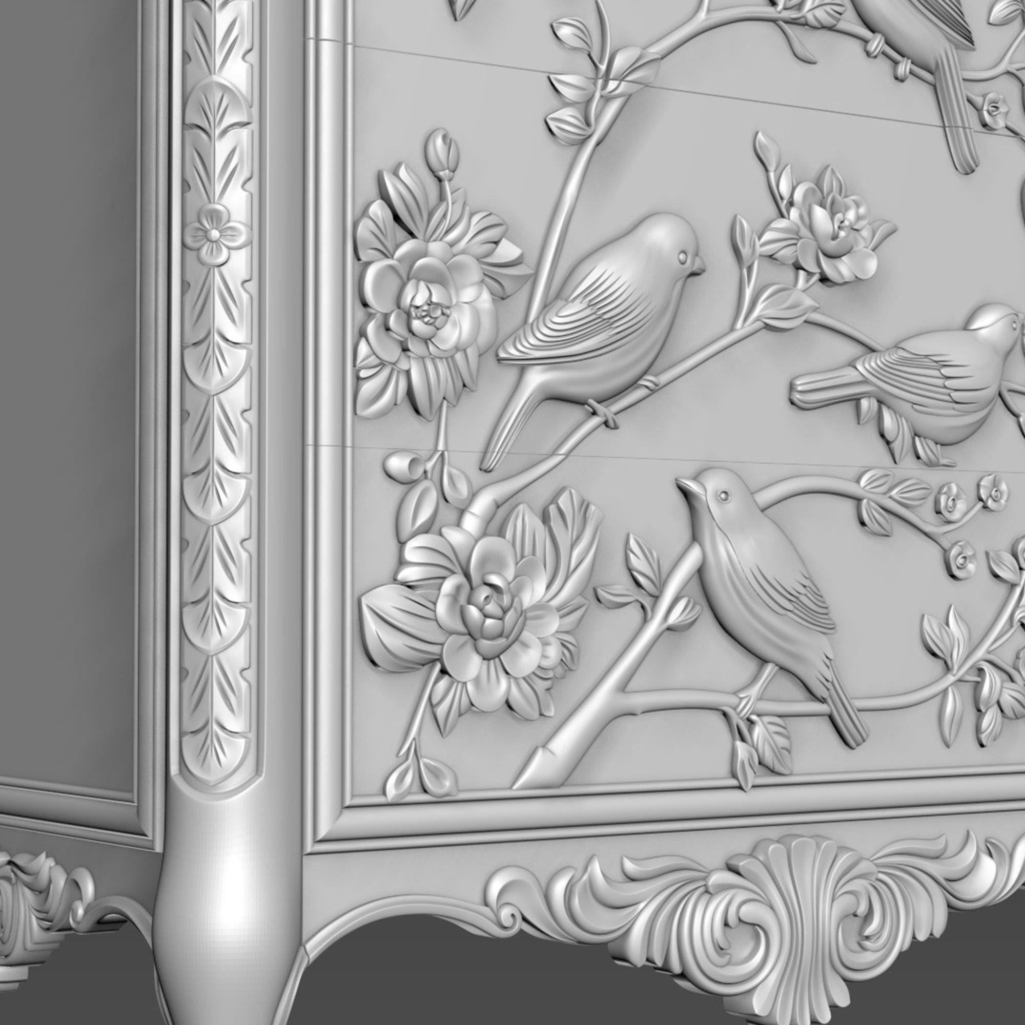 Bedside Table 3D Model for CNC. STL. Bedroom Furniture. - Etsy