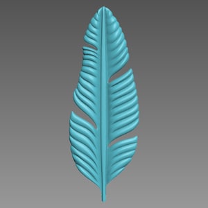 Piuma modello 3D STL. Stampa 3D.