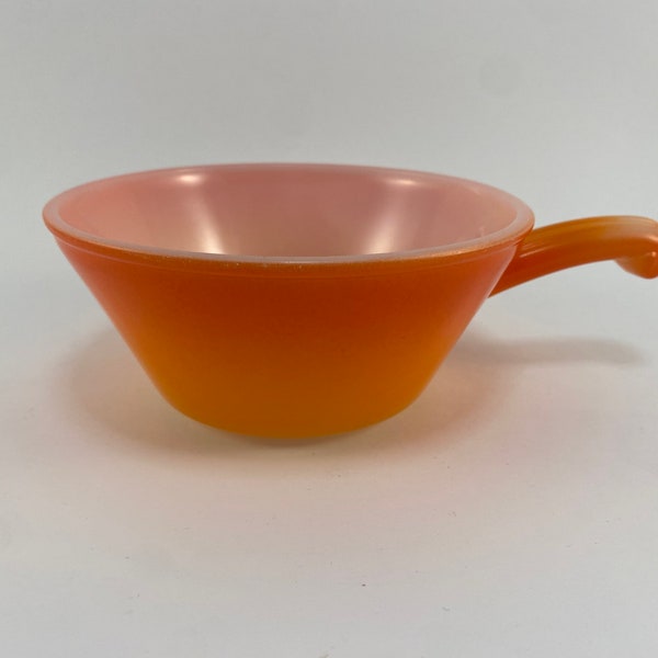 Anchor Hocking Fire King Orange Bowl with Handle