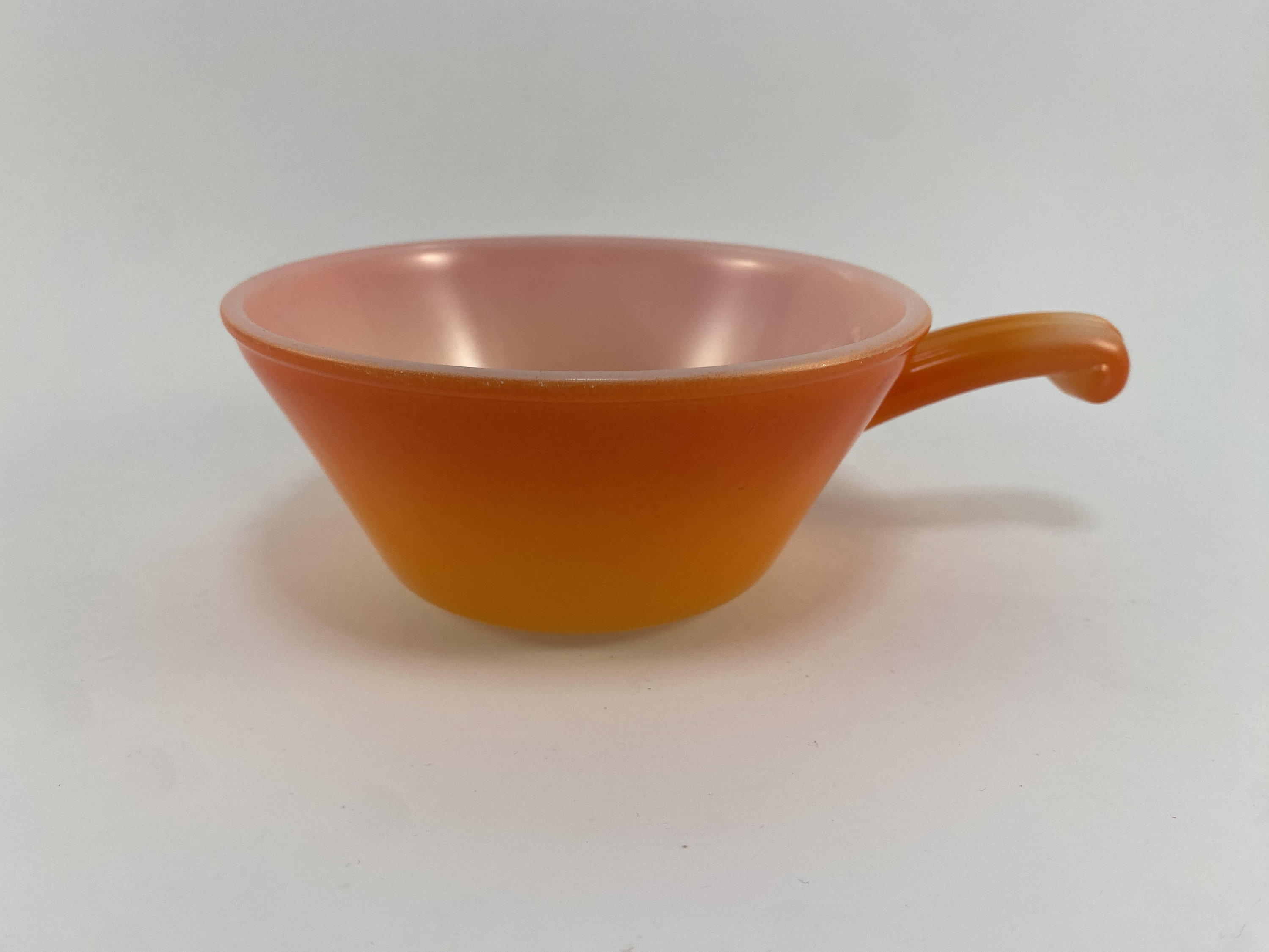 Fire King VW ファイヤーキング ANCHOR HOCKING Anchor Hocking Fire King Orange Bowl With Handle - Etsy