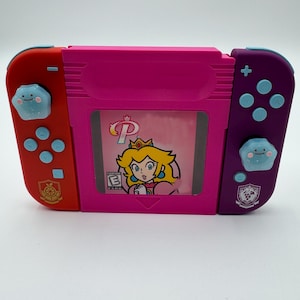 Princess Gameboy Joy Con Controller Holder Grip Gameboy Color with rail locks and holographic Princess sticker!