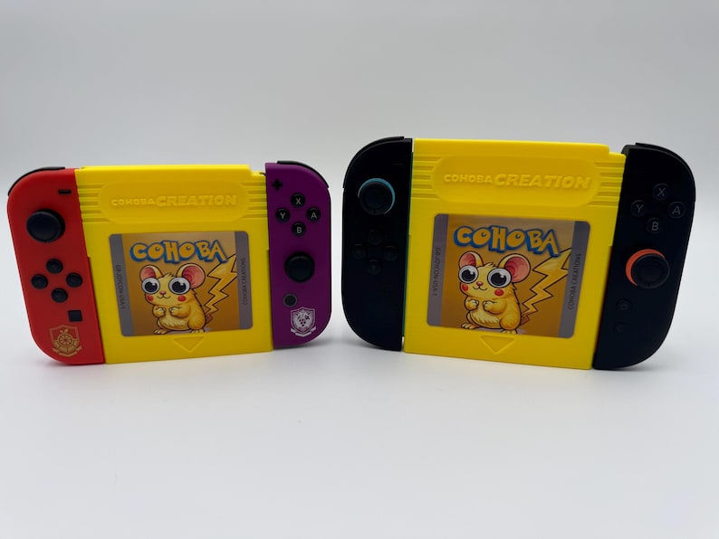 Parody Pokemon Yellow Game Boy Game Cart Joy Con Adapter Switch 1 and 2! image 1