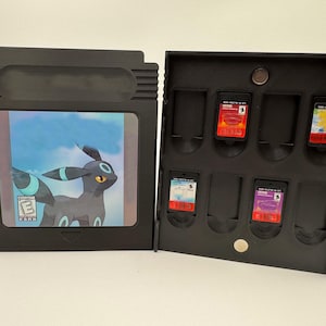 Jumbo Black Game Cartridge | Uchwyt na gry Switch x8 błyszczący