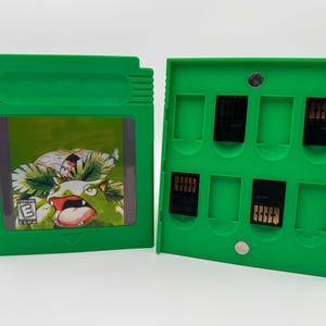 Duży zielony wkład do gry | Uchwyt na grę Switch x8 błyszczący