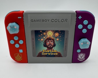 Custom Service. Gameboy Game Cart Joy Con Controller Adapter Holder Grip with rail locks.