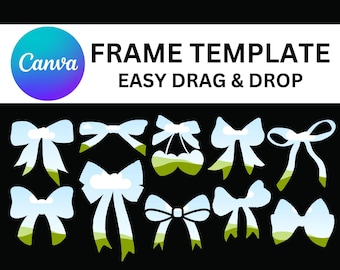 リボン ボウ バン バンドル Canva フレーム、Canva 用フレーム、ママライフ ライフ デザイン、ドラッグ アンド ドロップ写真、プレゼント クラシック ヘア タイド Png