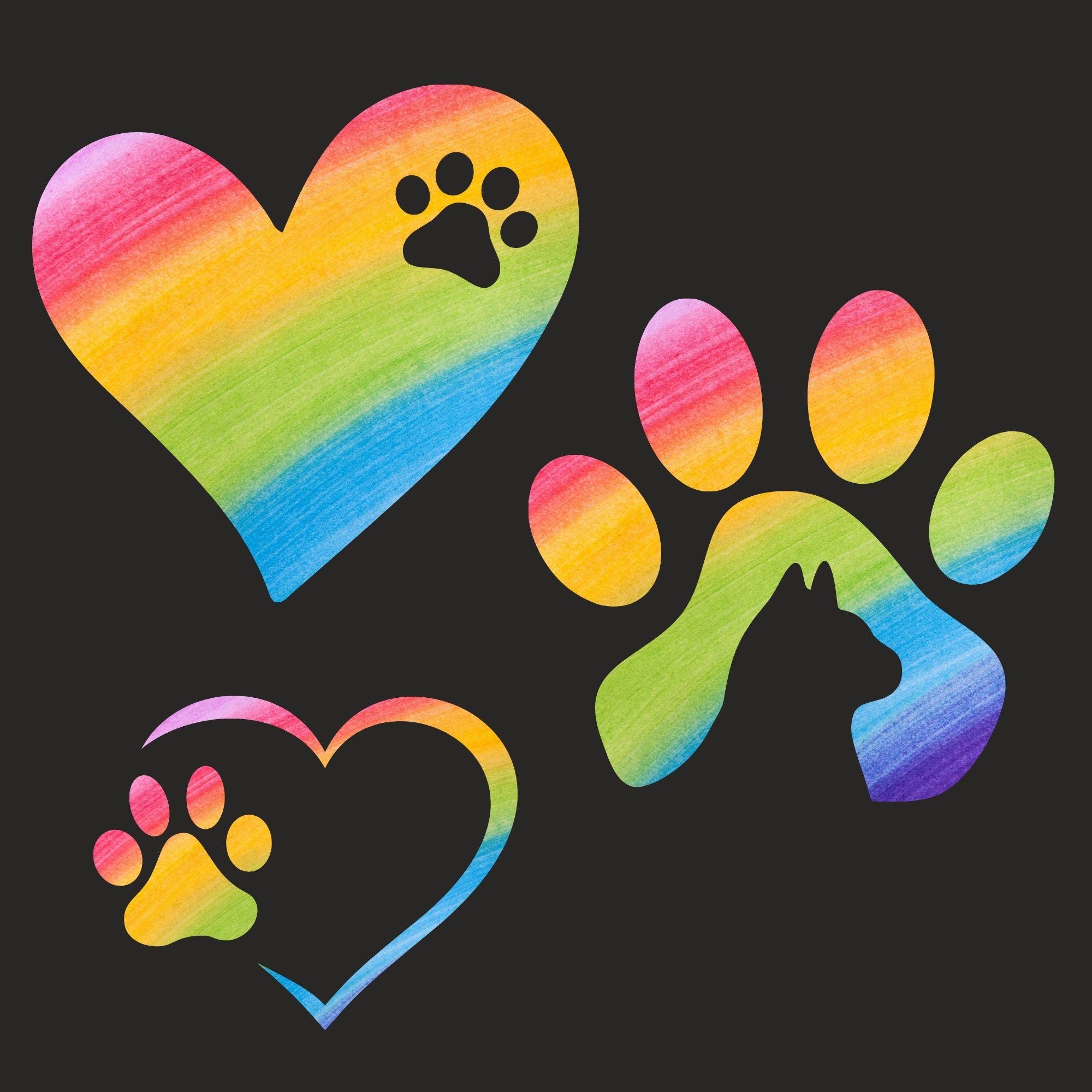 Paw Print Canva Frame Template, Easy Drag and Drop Photo, Create ...