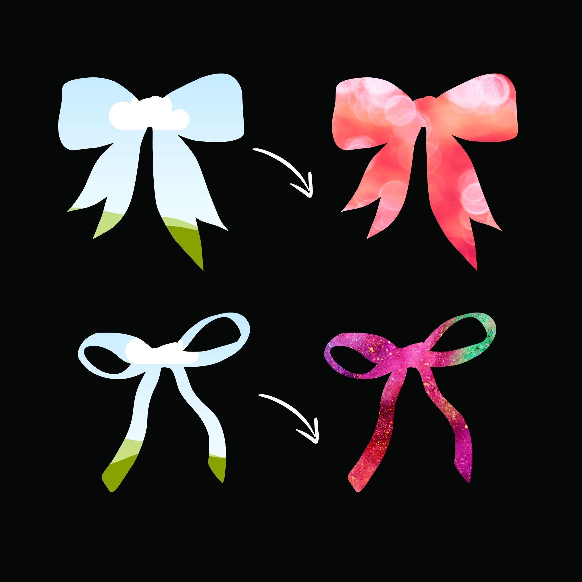 Ribbon Bow Bun Bundle Canva Frames, Frames for Canva, Mom Life Life ...