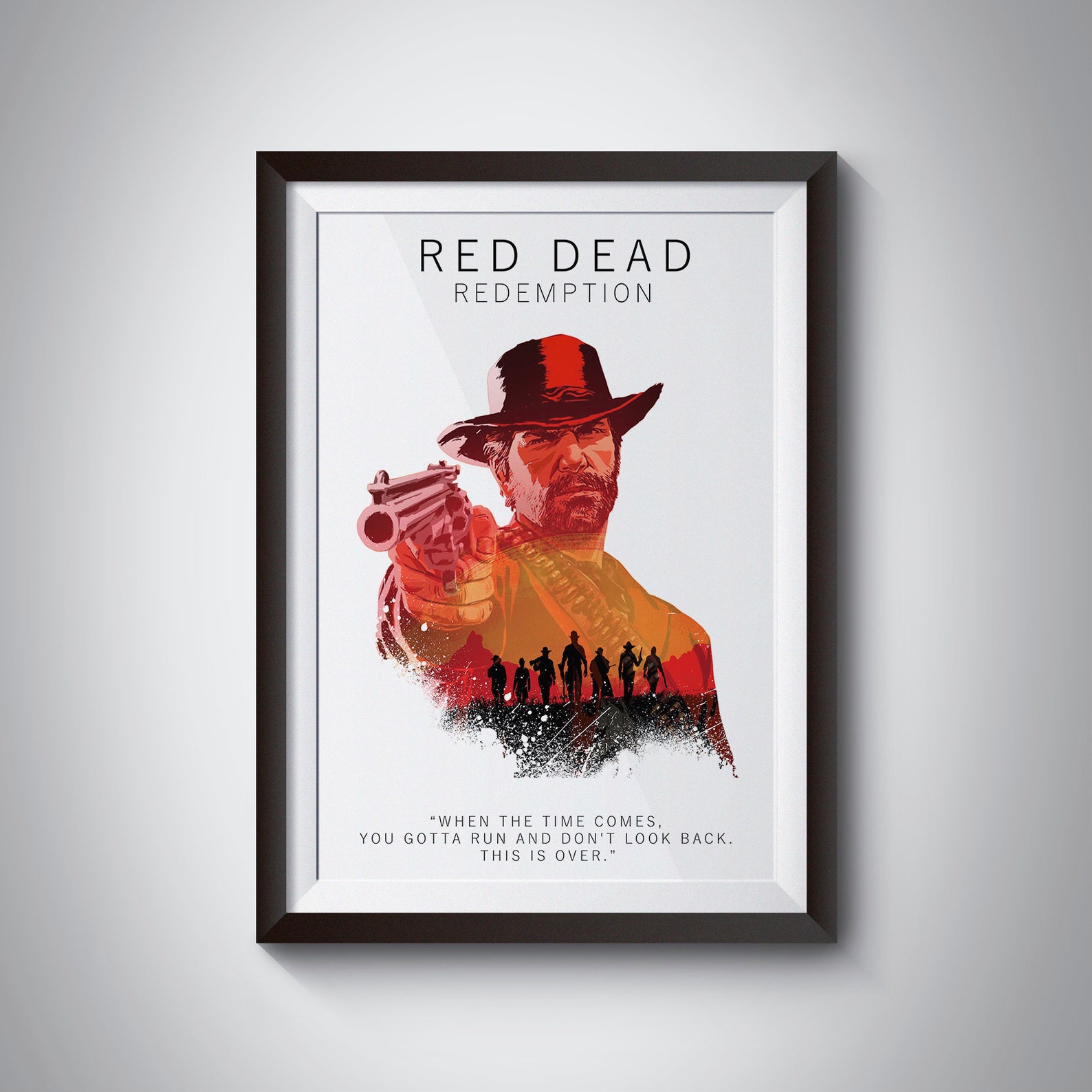 RDR A3 Print- Video Game Poster, Video Game Art, Prints, Gamer Room ...