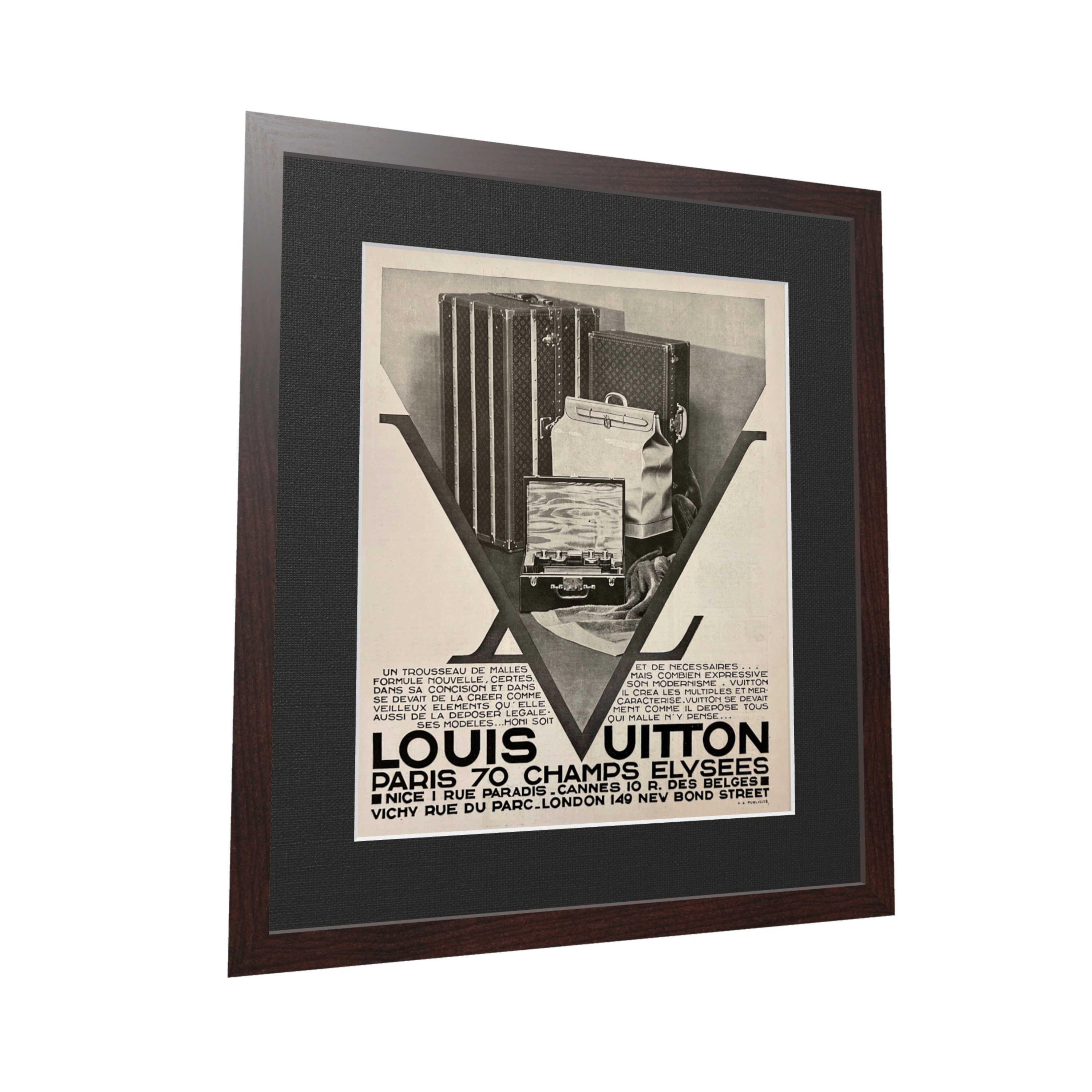 Louis Vuitton Original Vintage Poster 1933 French Magazine 