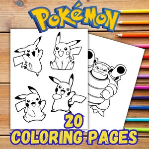 Coloriage Pokémon Pika Pika. (Dessin à colorier)