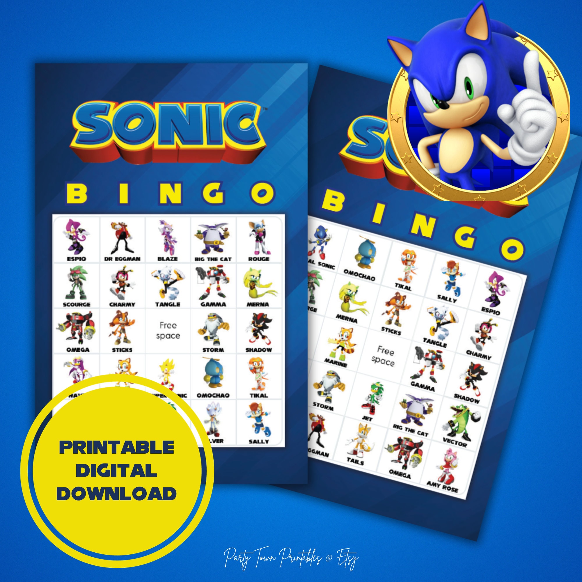 Sonic 5 Power Rings in a Gift Bag 