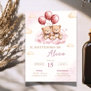 Invito digitale per battesimo. Personalizza il tuo invito con Canva in modo semplice.