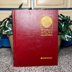 1972 Vintage Rand McNally World Atlas Imperial Edition