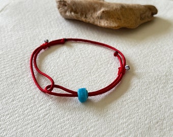 Handgemaakte rode koordarmband, verstelbare kabbala-armband, vriendschapscadeau