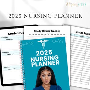 Studentplanner verpleegkundige 2025| Verpleegplanner voor verpleegkundigen | Studenten verpleegkunde | Planner 2025 | Digitale planner| Medische studentenplanner