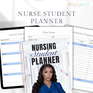 Studentplanner verpleegkundige| Verpleegplanner voor verpleegkundigen | Studenten verpleegkunde | Verpleegkundige planner | Digitale planner | Medische Studentenplanner, 80 pagina&#39;s