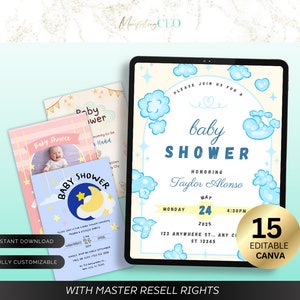 15 modello di biglietto per baby shower, biglietto per baby shower, biglietto personalizzato per baby shower, idee per la doccia, congratulazioni per il nuovo bambino, futura mamma, futuro papà.