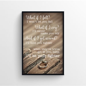 The Fighter - Keith Urban feat. Carrie Underwood Digital Lyric Poster
