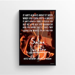 Kiss the Go Goat - Ghost Digital Lyric Poster 2