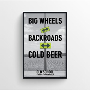 Russel Dickerson - Big Wheels Lyric Poster