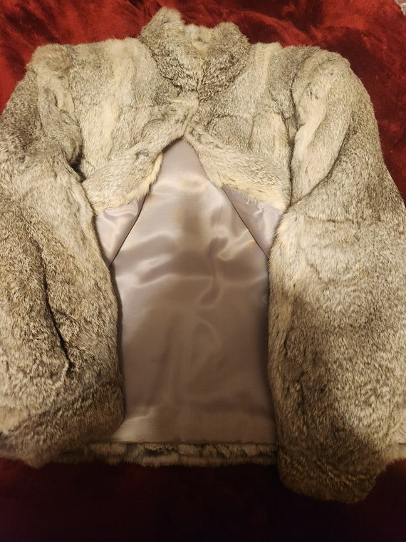 Vintage rabbit fur jacket