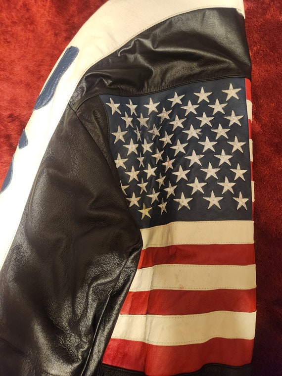 Women's XL USA leather jacket