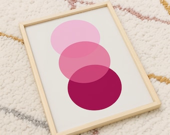 Pink Abstract Wall Art (Digital Download)
