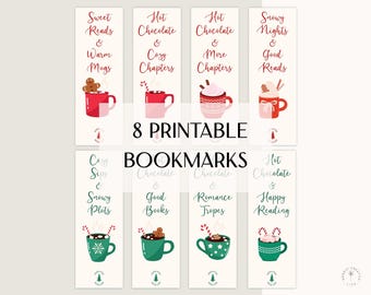 Christmas Hot Chocolate Bookmarks (Digital Download)