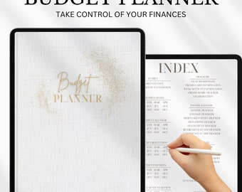 PLANIFICADOR DE PRESUPUESTO DIGITAL / Presupuesto diario para iPad / Planificador de presupuestos / planificador de goodnotes / Planificador de presupuestos sin fecha / Planificador de finanzas