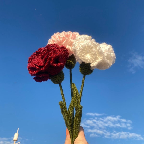 Nelke Blume - Einfache Häkelanleitung - Für Anfänger - Schritt für Schritt