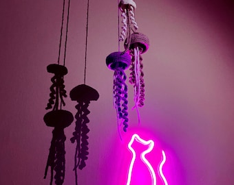 CROCHET PATTERN Jellyfish Decoration Hanging Baby Toy Children Gift Amigurumi Eco-Friendly Sustainable Montessori