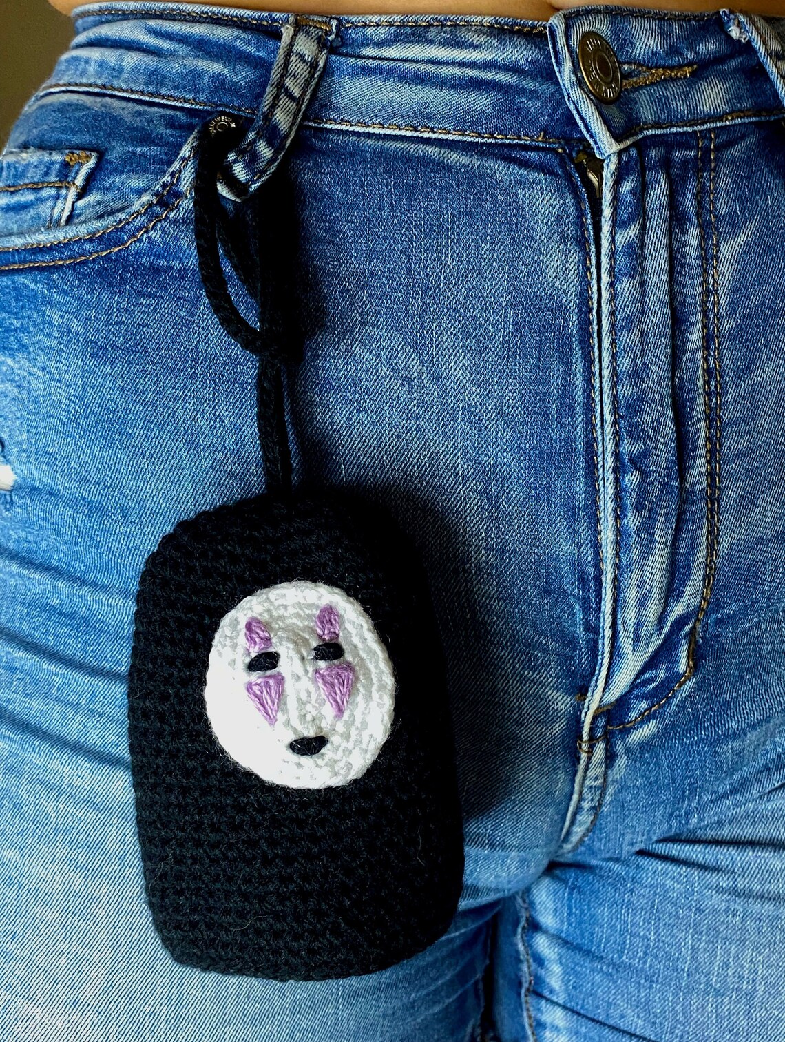 Key Holder Spirited Away Kaonashi Ghost Halloween Crochet Etsy