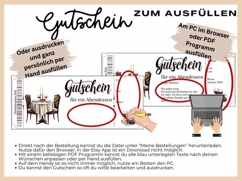 Eating Out Voucher Template to Print at Home Voucher Restaurant Voucher