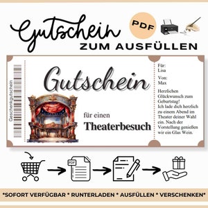 Voucher na wizytę w teatrze, voucher na wspólny czas, wzór vouchera do teatru, voucher do druku, voucher podarunkowy pobierz pdf