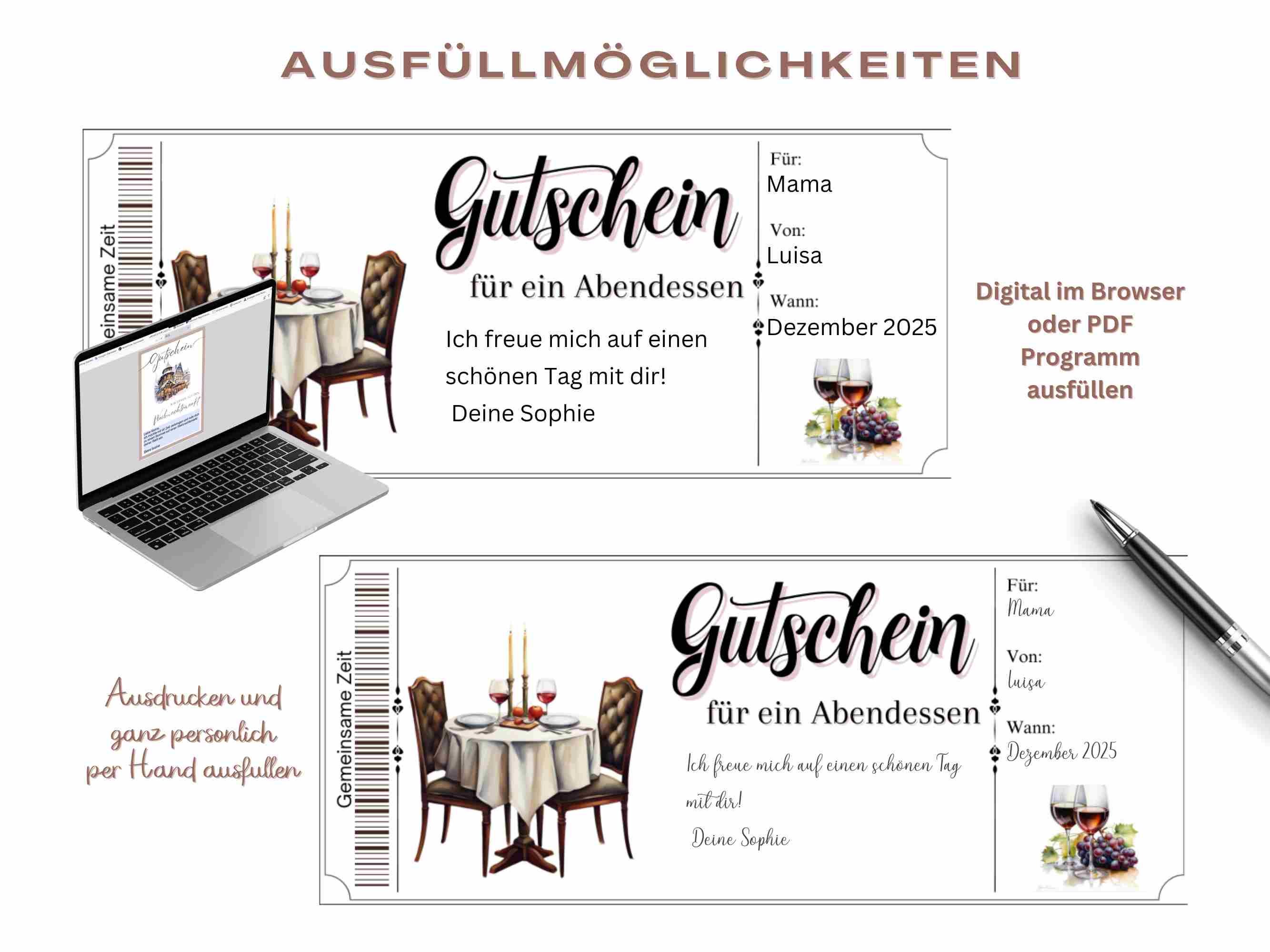 Restaurant Gutschein Nur Ein Jahr Gultig