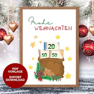 Money gift for Christmas | Wish fulfiller gift | Christmas present | Image | Posters | personal gift | Give away money package