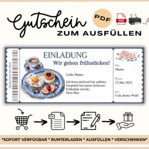 Personalizable voucher breakfast template go for breakfast voucher template to print breakfast yourself gift voucher