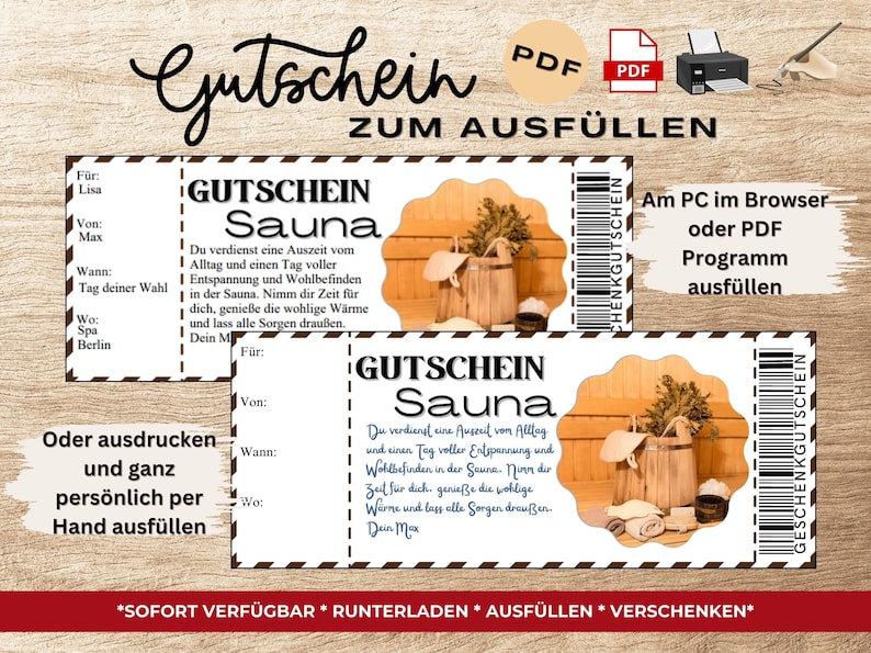 Gutschein Sauna Vorlage Zum Ausdrucken Wellness Gutschein gutschein-sauna-vorlage-zum-ausdrucken-wellness-gutschein