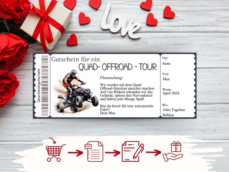 Quading Gift Quad Driving Voucher Template | Quad Tour Gift Voucher to Print Out ...
