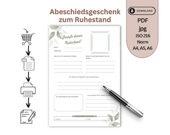 Karta pożegnalna DIY księga pożegnalna „Szczęśliwej emerytury” do wypełnienia i zaprojektowania Prezent pożegnalny dla kolegów/koleżanek emerytura limonkowo-zielony