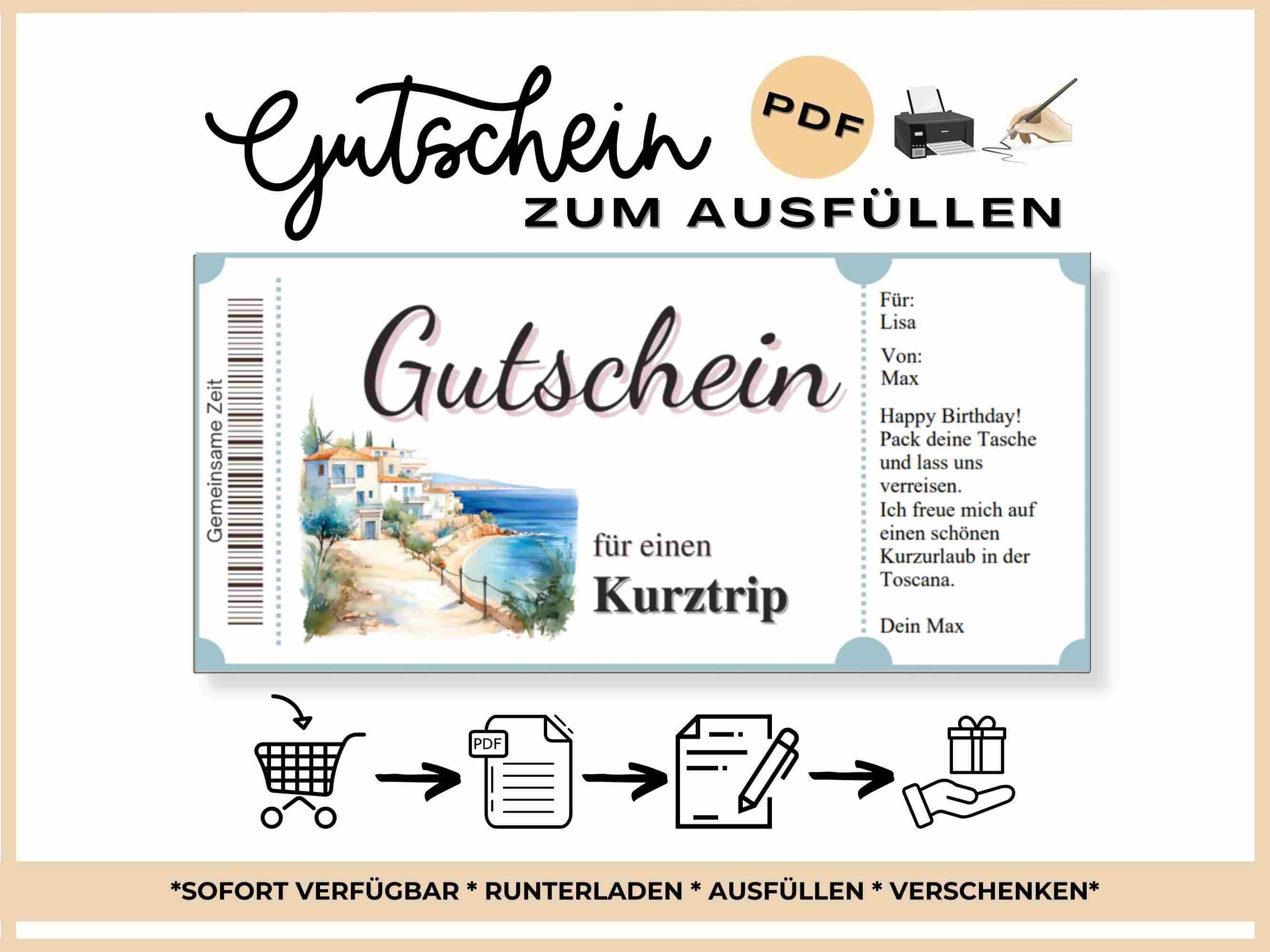Ausflug Vorlage Gutschein Für Einen Schönen Tag www.etsy.com