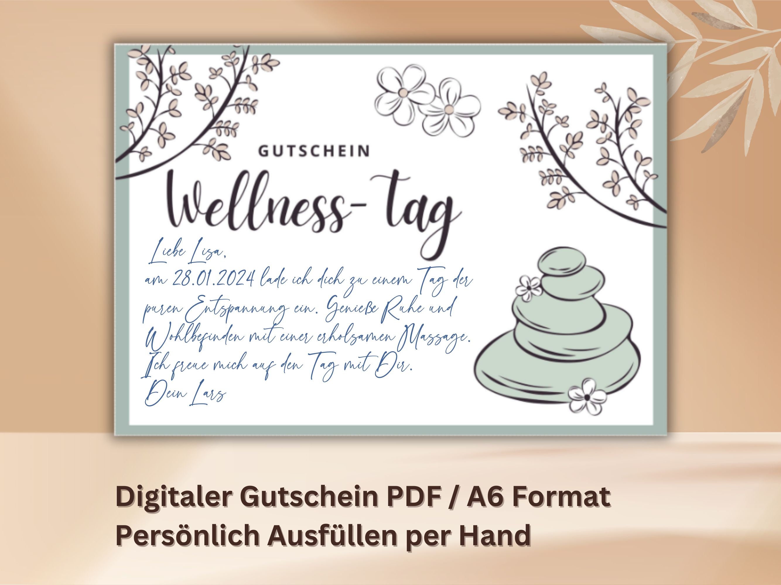 Druckvorlage Gutschein Vorlage Wellness Ausdrucken Kostenlos Gutschein Wellness Tag Besuch Vorlage zum Ausdrucken PDF Gutschein Spa