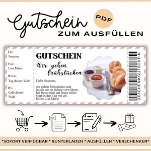 Personalizable voucher breakfast template go for breakfast voucher template to print breakfast yourself gift voucher