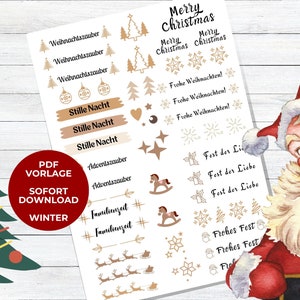 Candle tattoo candle sticker Christmas brown PDF template PDF template candle tattoo candle sticker candles water slide film download