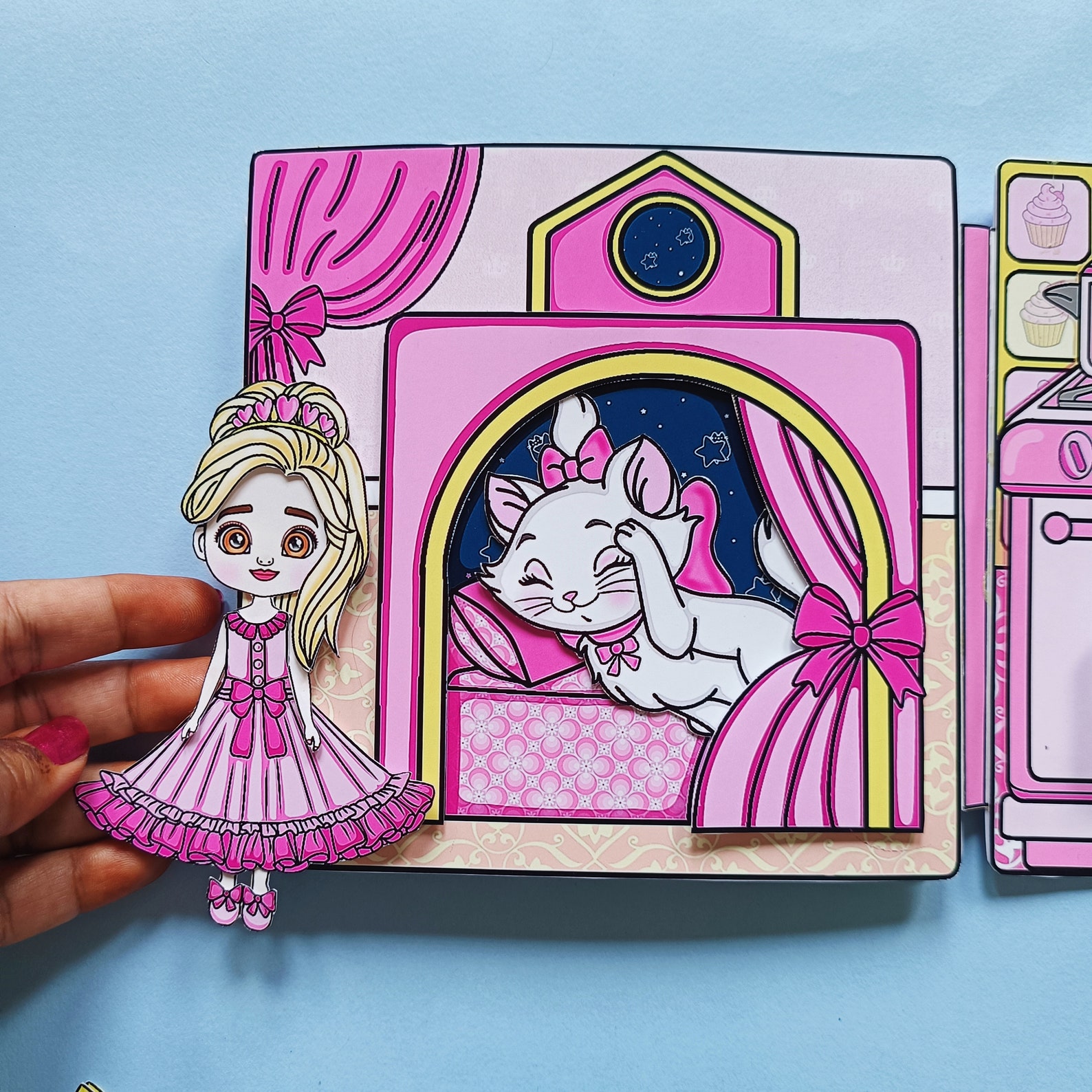 Printable Princess Dollhouse Paper Craft: DIY Kids Activity (digital ...
